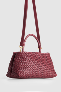 Margo Leather Weave Tote Bag
