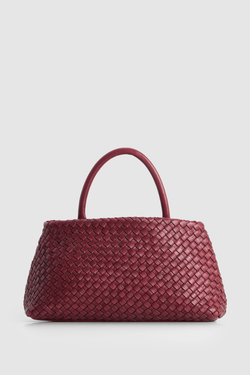 Margo Leather Weave Shopper Bag