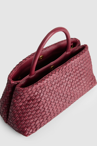 Margo Leather Weave Tote Bag