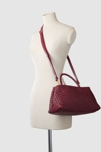 Margo Leather Weave Tote Bag