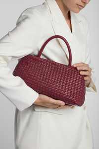 Margo Leather Weave Shopper Bag