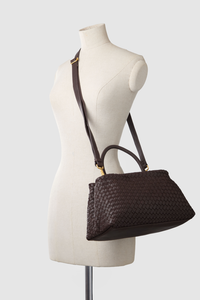 Margo Leather Weave Tote Bag