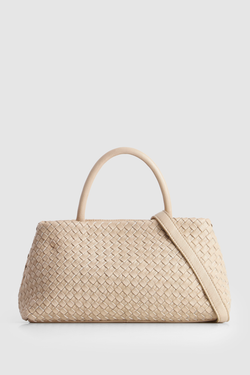 Margo Leather Weave Shopper Bag