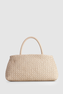 Margo Leather Weave Shopper Bag