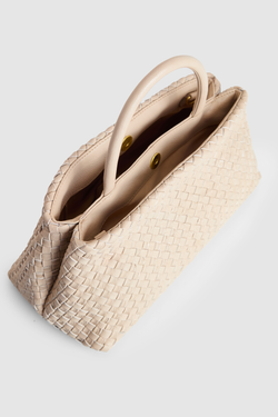 Margo Leather Weave Shopper Bag