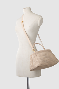 Margo Leather Weave Tote Bag