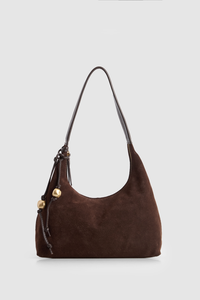 Nina Leather Suede Hobo Bag