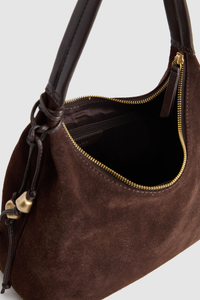 Nina Leather Suede Hobo Bag