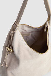 Nina Leather Suede Hobo Bag