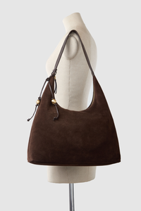 Nina Leather Suede Hobo Bag