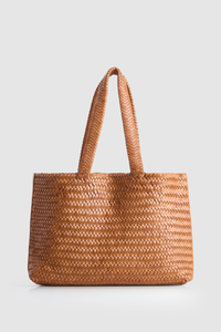 Elise Leather Weave Tote Bag