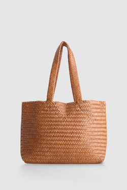Elise Leather Weave Tote Bag