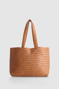 Elise Leather Weave Tote Bag
