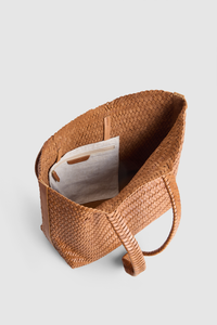 Elise Leather Weave Tote Bag