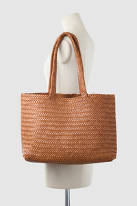 Elise Leather Weave Tote Bag