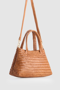 Elise Leather Weave Tote Bag