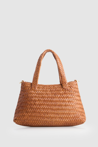 Elise Leather Weave Tote Bag