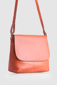 Maya Leather Flap Crossbody Bag