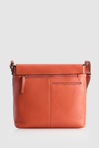Maya Leather Flap Crossbody Bag