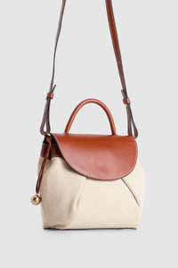 Alana Canvas Flap Crossbody Bag