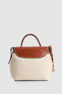 Alana Canvas Flap Crossbody Bag
