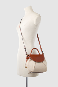 Alana Canvas Flap Crossbody Bag
