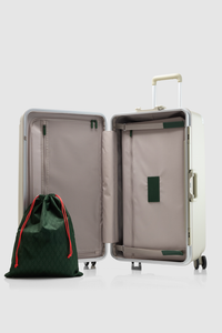 Heritage Stripe Trunk Suitcase