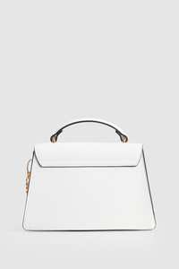 Enamel Logo Top Handle Bag