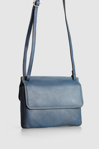 Maya Leather Double Flap Crossbody