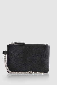 Leather Mini Slim Pouch Charm