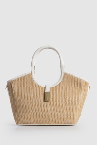 Alina Straw Grab Tote
