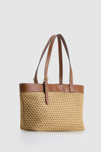 Straw East West Tote