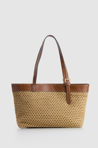 Straw East West Tote