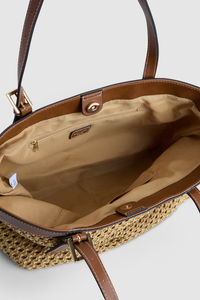 Straw East West Tote