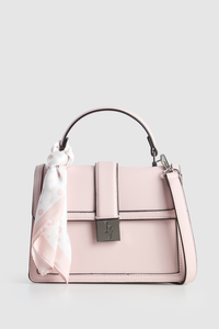 Scarf Top Handle Bag