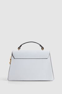 Enamel Logo Top Handle Bag