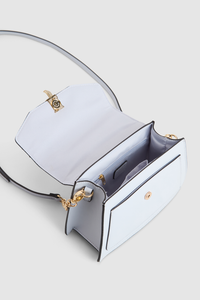 Enamel Logo Top Handle Bag