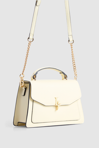 Enamel Logo Top Handle Bag