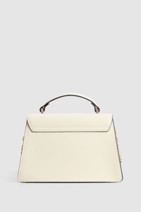Enamel Logo Top Handle Bag