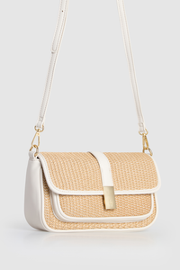 Alina Straw Shoulder Bag