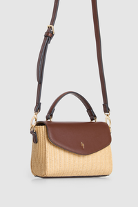 Straw Top Handle Bag