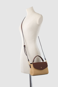 Straw Top Handle Bag