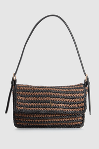Straw Buckle Shoulder Bag