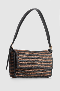 Straw Buckle Shoulder Bag