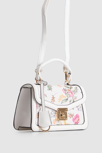 Floral Top Handle Bag