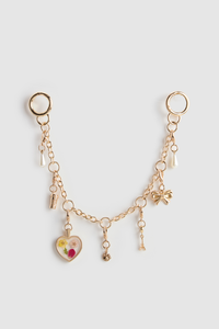 Chain Motif Bag Charm