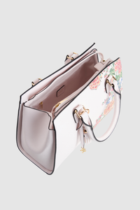 Peacock Floral Shopper Tote