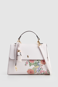 Peacock Floral Top Handle