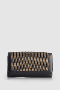 Alina Straw Large Wallet