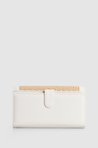 Alina Straw Large Wallet